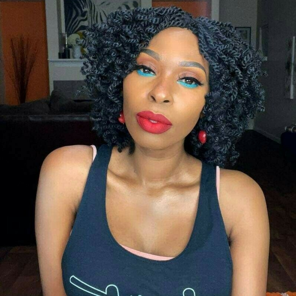 Hand made kinky braided wig